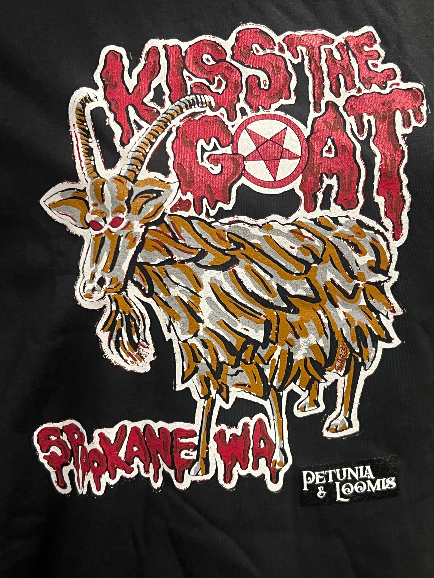 Kiss The Goat Garbage Goat T-shirt