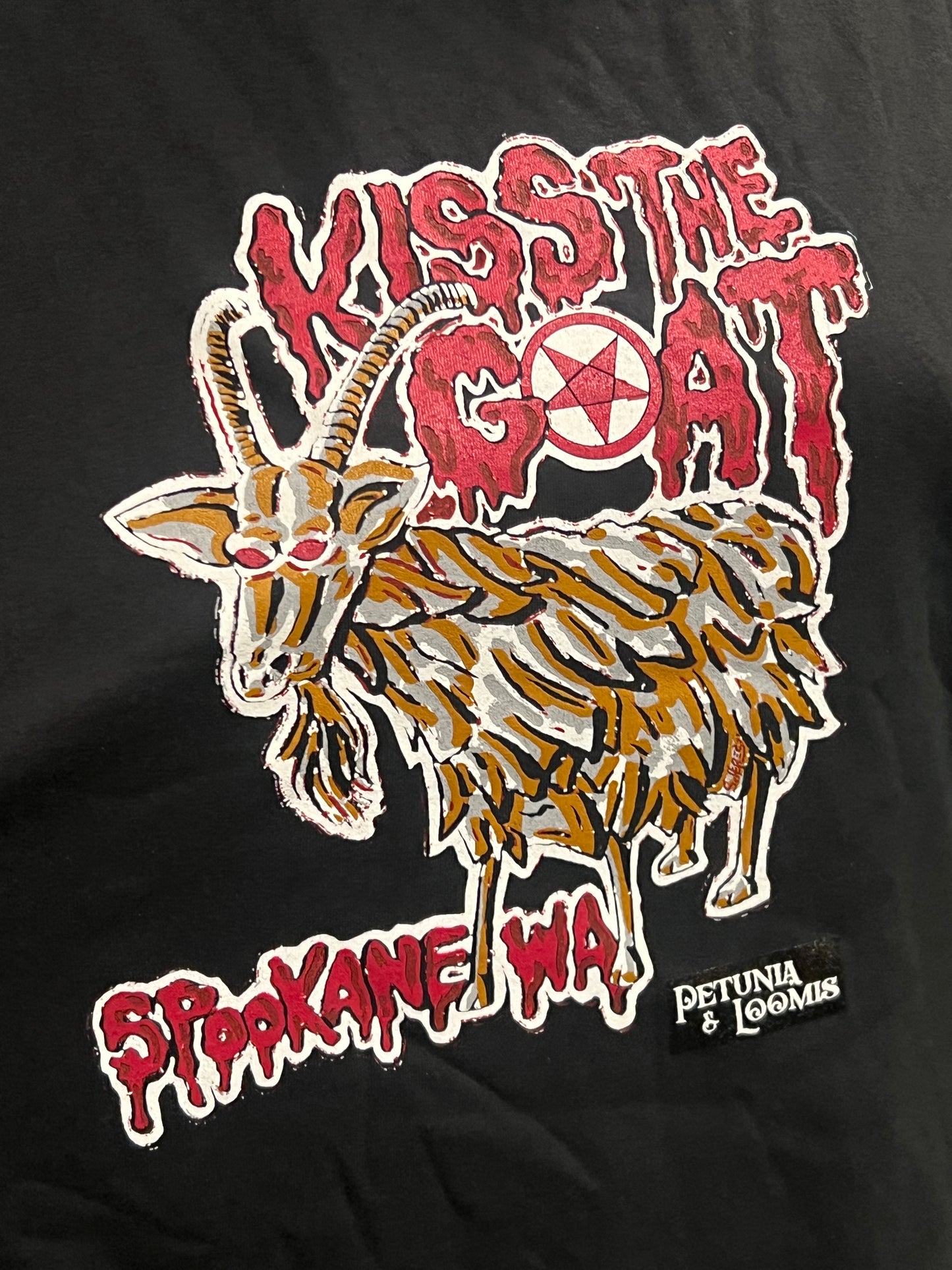 Kiss The Goat Garbage Goat T-shirt