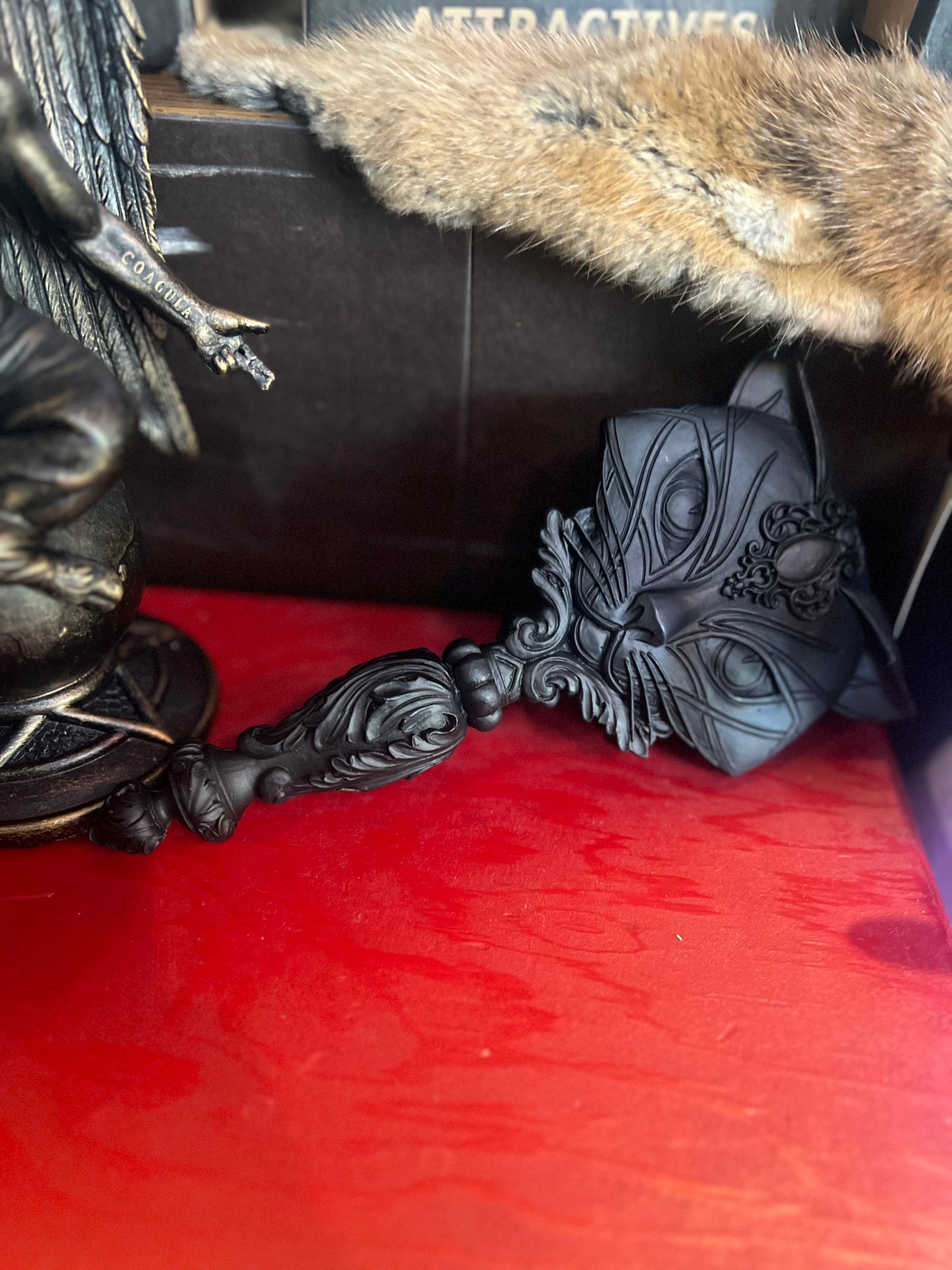 Gothic Cat Hand Mirror