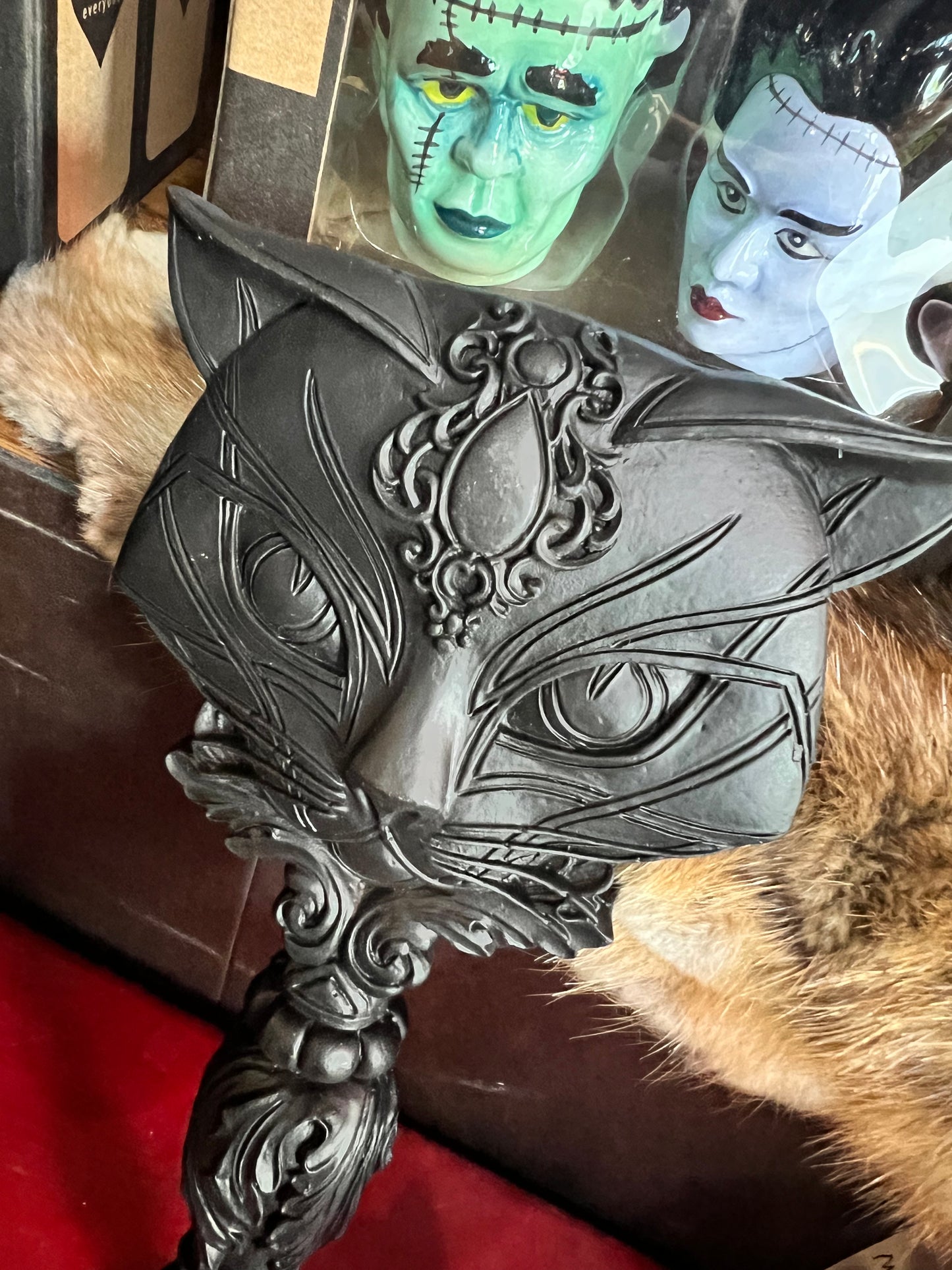 Gothic Cat Hand Mirror