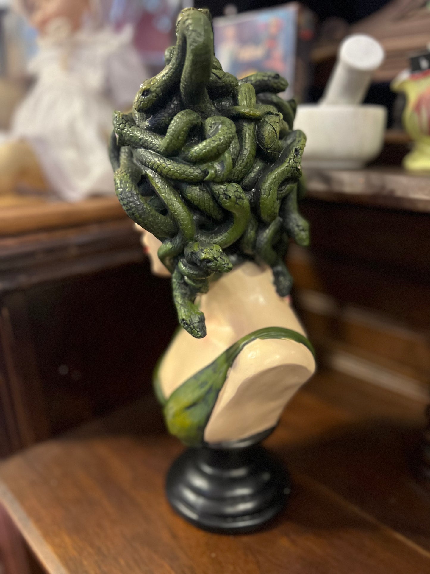 Medusa Bust with LED Eyes