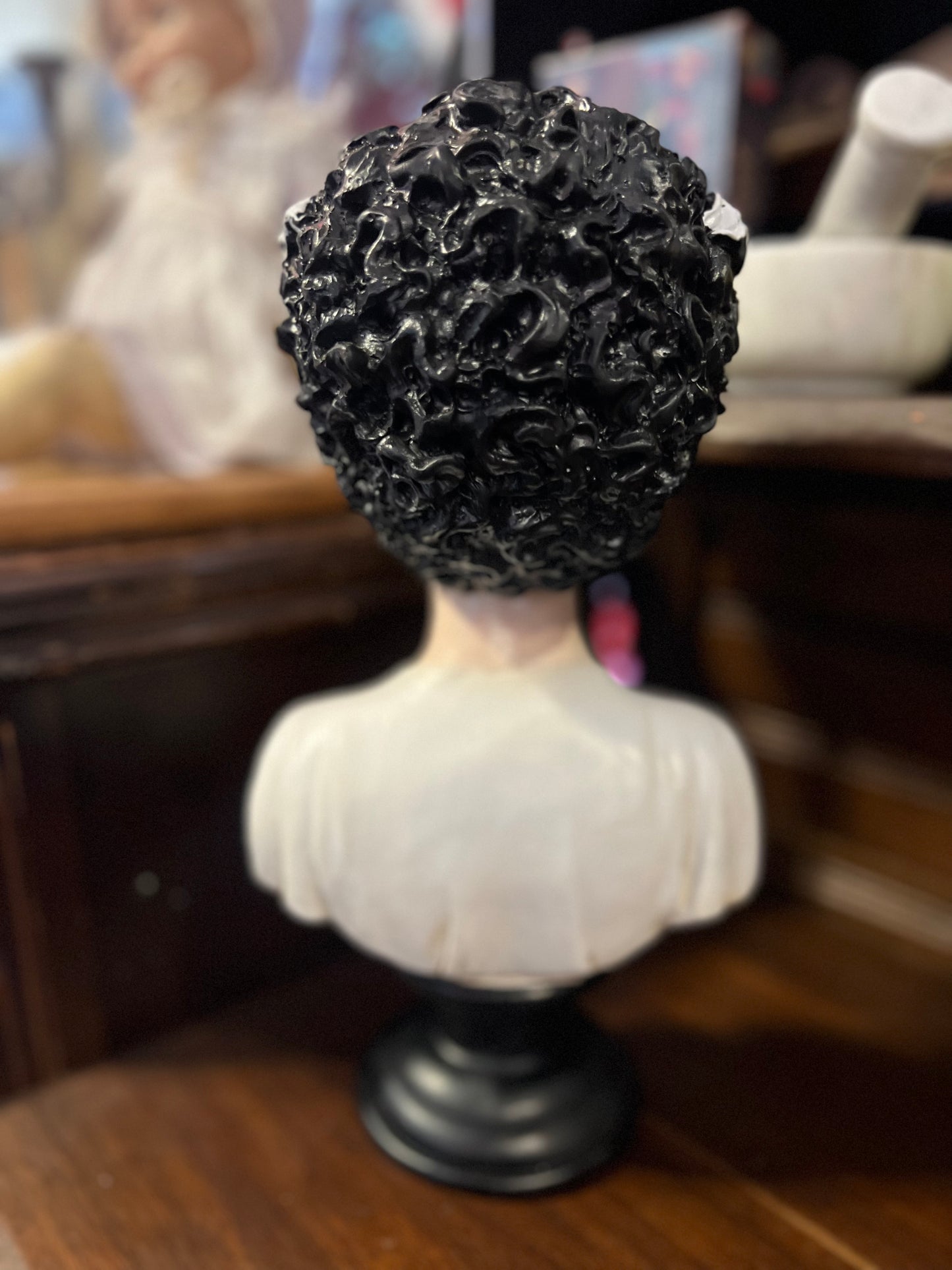 Bride of Frankenstein Bust with LED Eyes