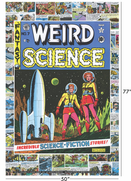 1950's EC "Weird Science" Plush Throw Blanket