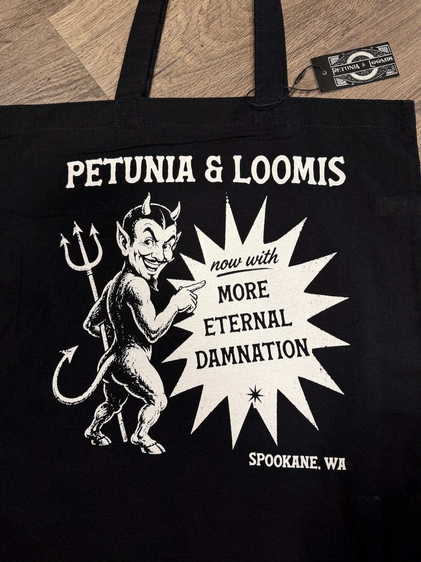 Petunia & Loomis “Eternal Damnation” Tote Bag