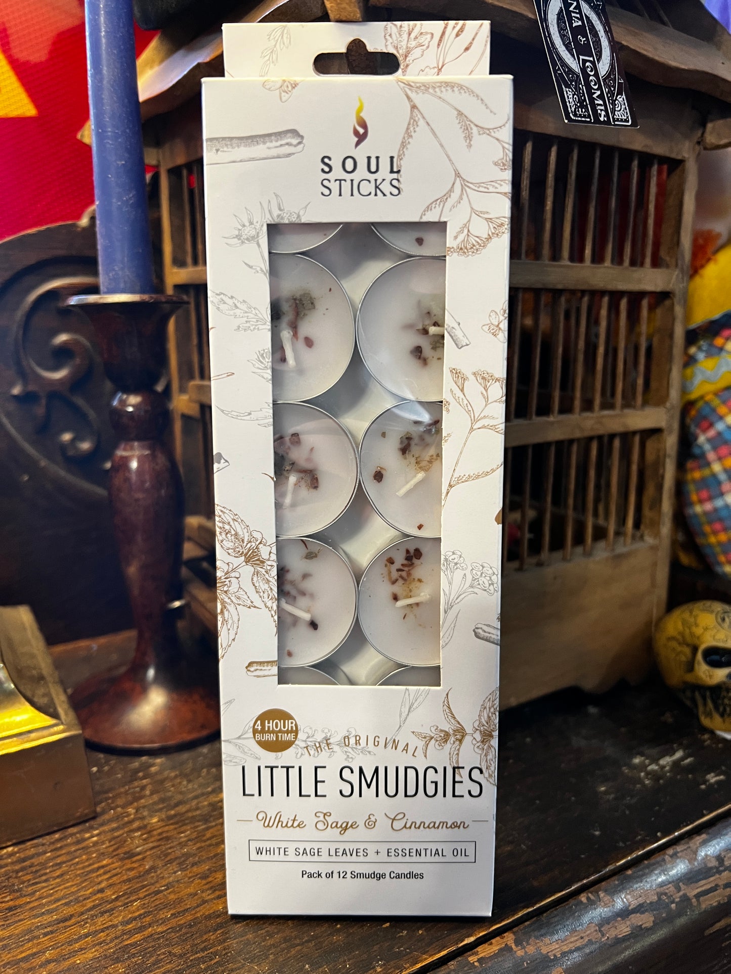 Little Smudgies White Sage & Cinnamon 12 pack Candles
