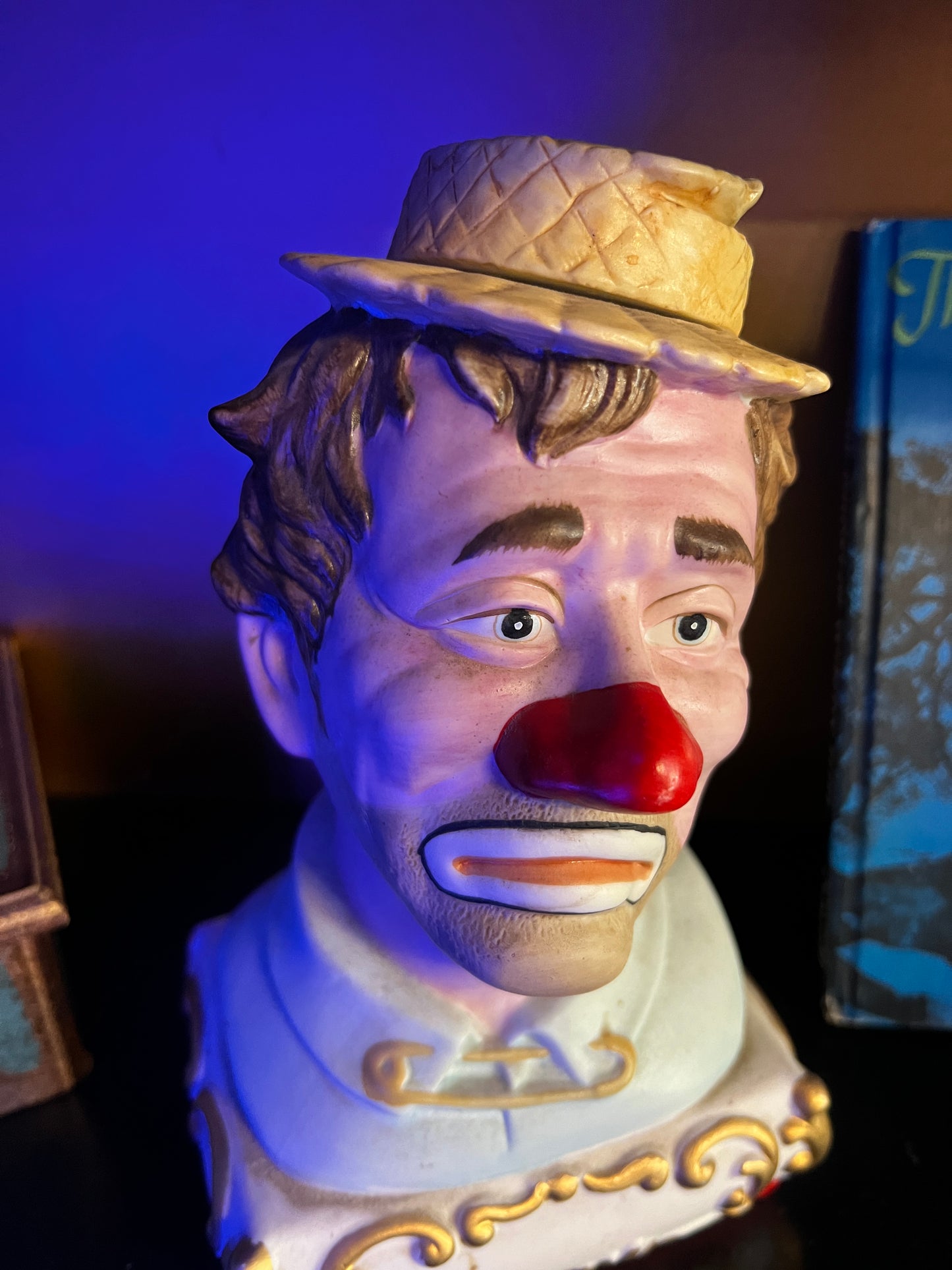 Ezra Brooks 1980 Clown Decanter