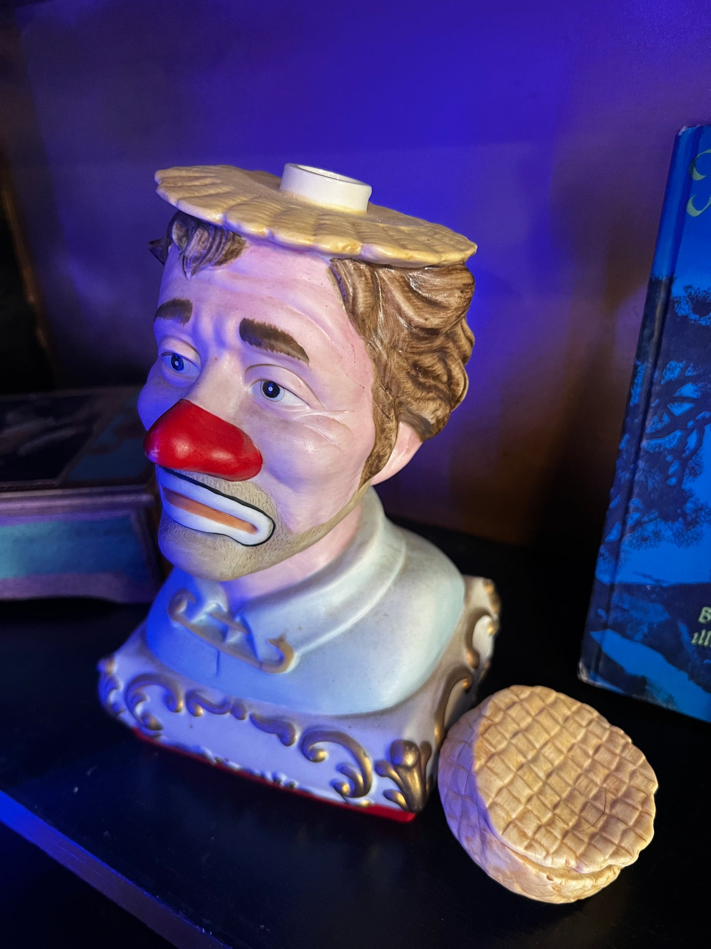 Ezra Brooks 1980 Clown Decanter