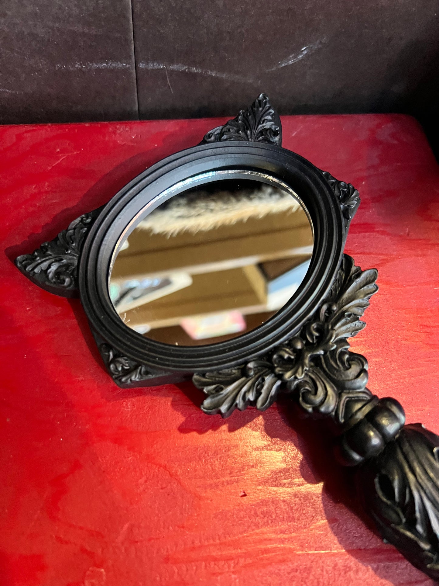 Gothic Cat Hand Mirror